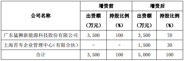 猛獅科技斥資1億設立上海子公司，聚焦新能源汽車整車技術開發與試制